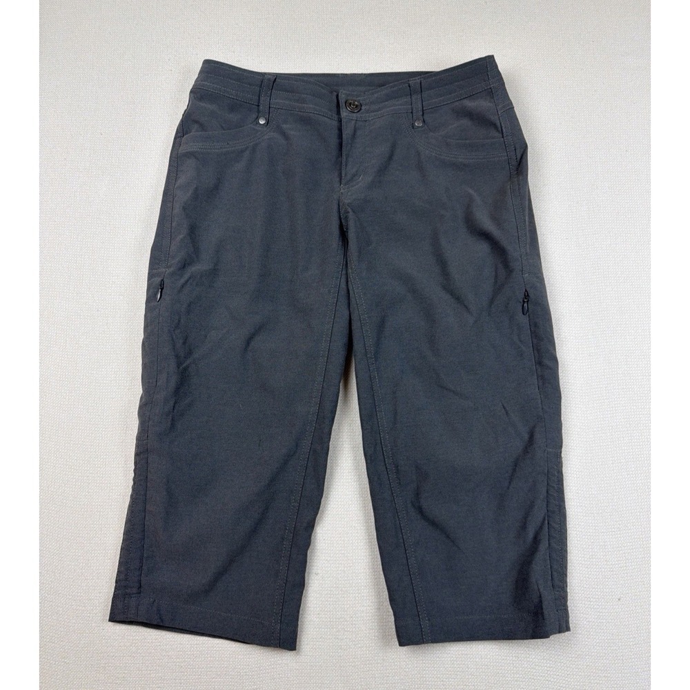 Kuhl Trekr Kapri Hiking Capri Pants Size 2 Gray Trails Activewear Outdoor